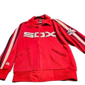 Cooperstown Collection Vintage Sox Baseball Jacket Size L